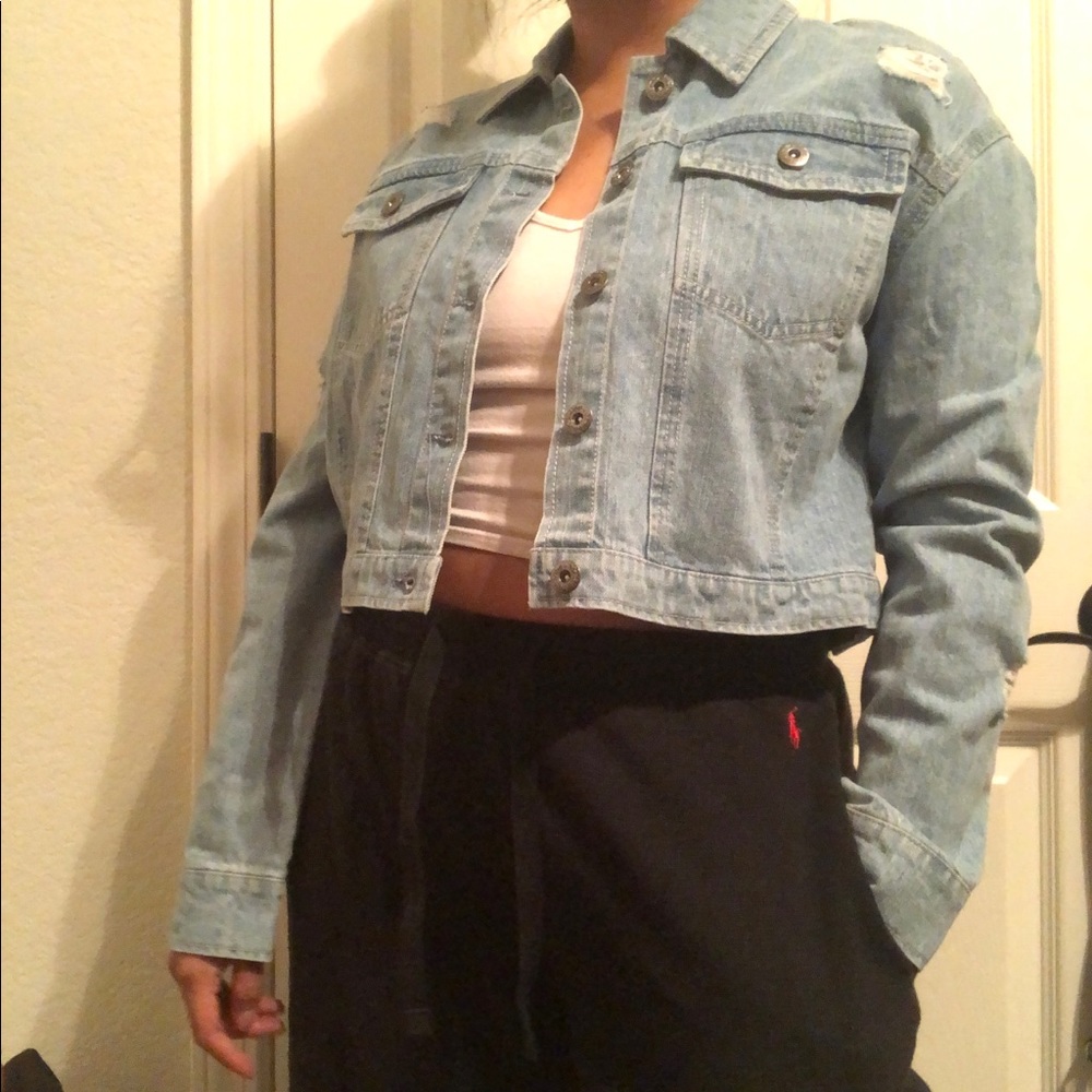 Light blue denim jacket